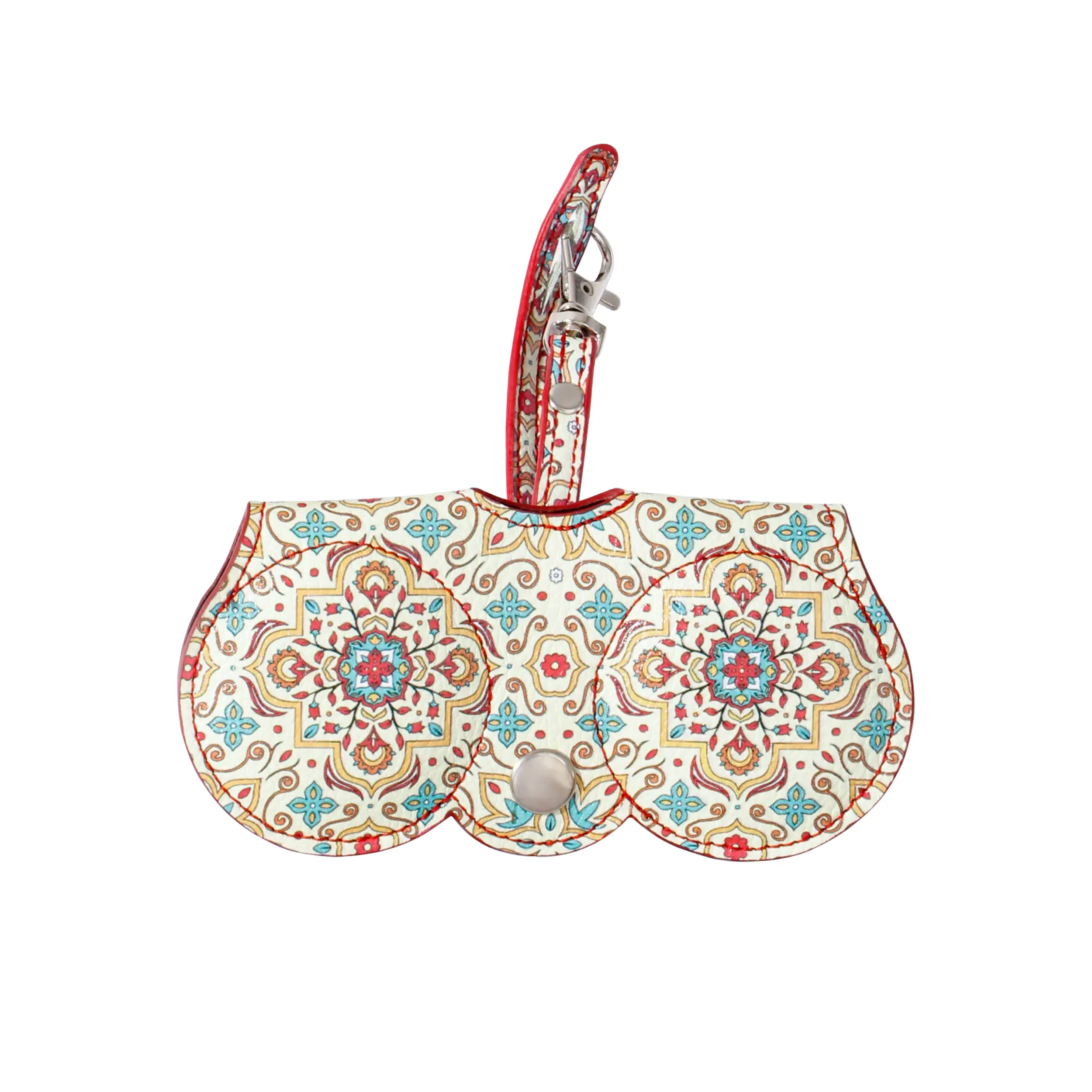 کیف عینک چرمی طرح کاشی سنتی آمال مدل 102